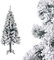Best Goods Künstlicher Weihnachtsbaum - 120 cm mit 200 Spitzen - Tannenbaum mit Metallständer - Christbaum PVC Nadeln - Einfach zu Montieren - Ideal für Familien, Büro und Hotel (Snow 120cm)