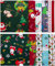 LUTER 10 Stück 45 × 55 cm Weihnachtsmotiv, Weihnachtsbündel aus Reinem Baumwollstoff, für DIY-Dekorationen, Weihnachtszubehör, Patchworks