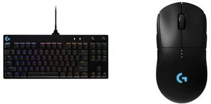 Logitech G PRO Mouse Gaming Wireless + Logitech G PRO TKL Tastiera Gaming Meccanica