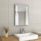 EMKE 500 x 700mm Illuminated LED Bathroom Mirror with Safety Shaver Socket, Bathroom Led Mirror with Touch Switch, Demister and Brightness Adjustment, Smart Wall Mounted Mirror for Bathroom