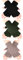SATINIOR 3 Paar Halb Fingerhandschuhe Winter Fingerlose Handschuhe Strickhandschuhe für Männer Frauen (Braun, Schwarz, Armeegrün)