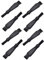 PZRT 8pcs 60mm Plastic Cleaning Brush for Spices Herb Grinders, Black