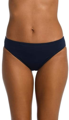 La Blanca Women's Island Goddess Solid Hipster Bikini Swimsuit Bottom, Indigo, 6