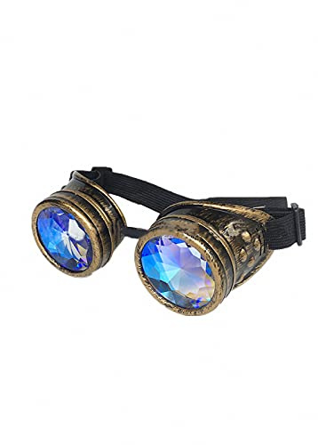 Ulalaza Vintage Steampunk Brille Brille Viktorianisch Retro Cyberpunk Gothic Cosplay