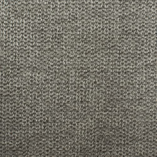 HEKO PANELS® MONTANA Polsterstoff Premium Möbelstoff Flachgewebe Mélange Meterware - z.B. Stoff für Stühle oder Eckbank Bezug - GRAU II - Muster 5 x 5 cm