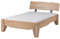 MASSIVMOEBEL24.DE | Pure Acacia massives Holzbett #313 - Natur lackiert | aus Akazien-Holz | mit gewinkeltem Kopfteil | mit Beinen | 160cmx200cm | Massivholzbett Doppelbett