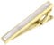 Jonwo Pinces à cravate en nacre de 4,5 cm - Pour homme - Dans une boîte cadeau - Argenté/doré, 4.5cm, laiton, Nacre