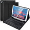 SOPPY Bluetooth Keyboard Case for iPad 6th Gen 2018/5th Gen 2017, iPad Pro 9.7, iPad Air 1-2, Detachable Wireless Keyboard with Pencil Holder, Slim Protective Cover, USB-C Rechargeable, Black