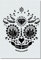 Herterich Products Airbrush Schablone für Sugar Skull - Tattoo und Graffiti Stencil Vorlage