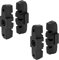 P4B | 4 Stück Hydraulik Eco Pads für Magura in Schwarz - 50 mm | Geräuscharme Bremsbeläge für Magura Felgenbremse