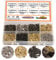 huruirui M2.5 Juego de tornillos pequeños, 1600piezas Tornillos para madera 6mm 8mm 10mm Cabeza plana Cabeza cruzada Tornillos autorroscantes Juego de piezas-Golden Silver Black