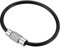 PATIKIL 3.5 Inch Length Wire Keychain Cable, 5 Pack Stainless Steel Key Ring Loop, Black