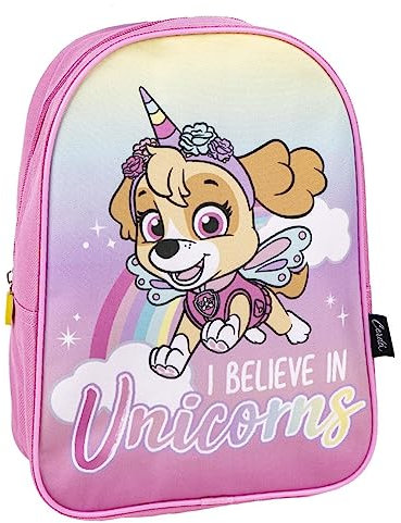 Rucksack für Kinder Paw Patrol - Mit Reißverschluss - 22 x 10 x 29 cm - Kinderruckssack mit Großem Fassungsvermögen - Gepolsterte Schulterträger - Original Produkt in Spanien Designed