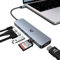 oditton 7 in 1 USB C HUB, Laptop Multiport Adapter Hub with HDMI Output, 100W Power Delivery, 3 x USB 3.0 Ports, SD/TF Reader, Compatible for USB C Laptops Dell XPS/HP/Surface and More Type C Devices