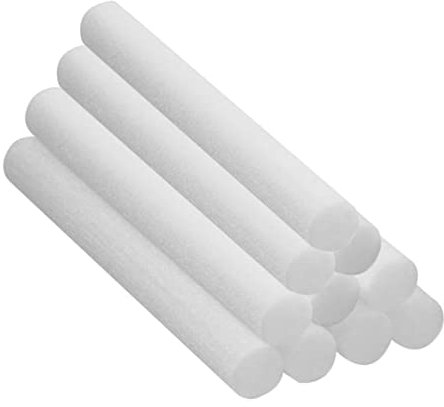 Naisicatar 10 Piezas Funda de Espuma Antideslizante para Sofá, Insertos de Espuma Agarre Flexible, Blanco, Palo de Espuma para Sofá Elástico Reclinable