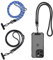 UEPOA 2 Stück Handykette Universal, Handy Band zum UmhäNgen Nylon Handy Kette mit Metallclip, Abnehmbare SchlüSselband Schwarz Handyband für Alle Standard HandyhüLle (Blau, Schwarz)