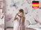 Osomhome Wandtattoo Kinderzimmer Mädchen & Junge: Schmetterling (140x100cm) | Kinderzimmer & Babyzimmer Deko | Wandsticker & Wanddeko Kinderzimmer | Wandaufkleber Kinderzimmer, Wall Stickers os3002