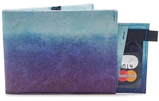 Paprcuts RFID Pro Portemonnaie | Kartenetui mit RFID Schutz für 12 Karten, Scheine & Münzen | Vegan | Wasserabweisend & Reißfest | Blue Lagoon