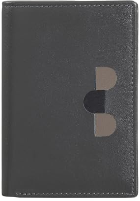 DUDU Herren Portemonnaie aus Leder, kompaktes, schmales Portemonnaie für Herren mit Kreditkartenfach, Bargeldfach, Münzfach mit Reißverschluss, mit RFID-Schutz Anthracite Mosaic