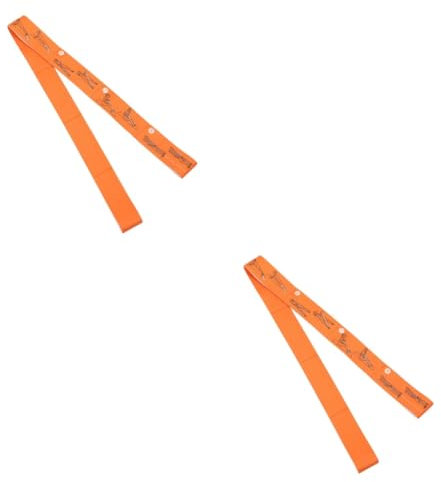 POPETPOP 2stücke Yoga Stretchband Mit Widerstand Tragbarer Yoga-hilfsriemen Für Frauen Multifunktionales Fitness-elastikband Gelb Für Dehnübungen Und Flexibilitätsverbesserung