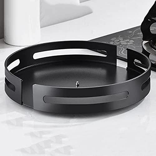 Organizador Cocina Bandeja giratoria Contenedor de almacenamiento de alimentos de metal Cocina Estante de especias giratorio Organizador de gabinete para refrigerador Despensa 7.8 pulgadas 9.8 pulgad