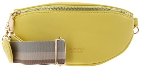 SEIDENFELT MANUFAKTUR Umhängetasche Heby Beltbag Lemon/Gold gelb