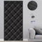 Kebinmaoyi Magnetic Thermal Insulated Door Curtain, Windproof Keep Warm Curtain Thermal for Winter, Polyester Cotton Door for Bedroom,Kitchen, Balcony,90x210cm,(35x83) Black