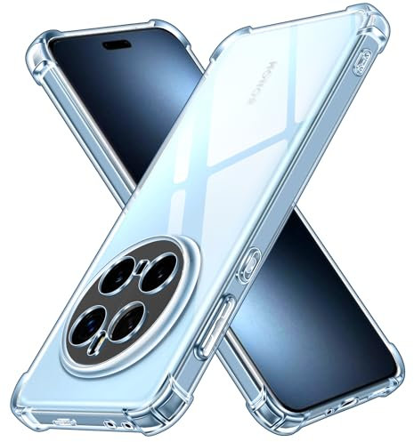 ivoler Coque pour Honor Magic7 Pro 5G / Honor Magic 7 Pro 5G, Ultra Transparent Étui de Protection en Silicone Antichoc avec Coins Renforcés, Clair Mince Souple TPU Bumper Housse