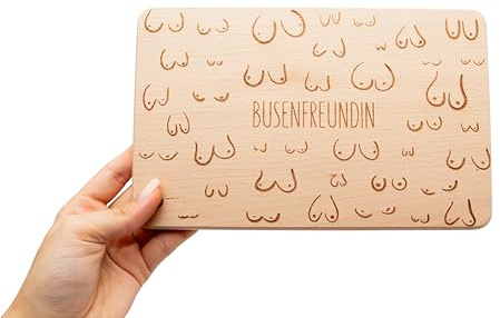 Holz-Brettchen - Busenfreundin/Geschenk für die beste Freundin/Geschenkidee für Freundin