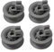 ZYNCUE 4 Pack Dishwasher Upper Basket Wheels for Bosch Replacement Parts for Top Rack Rollers 31mm x 14mm