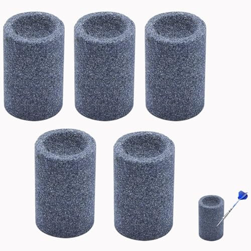 5 Pcs Darts Sharpeners, Dart Sharpening Sand Stones Tungsten Wear-Resistant Darts Sharpener Tools for Metal Dart Tips, Polishing Round Darts Needle Grinding Sharpening Sand Stones for Arrows, Scissors