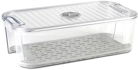 Gzsekken Cheese Container for Fridge,Large Cheese Storage Box with Airtight Lid,Fridge Storage Contaienrs for Cream Chunks & Slices, Ham Container Dish,BPA Free Clear Keeper Storage Box