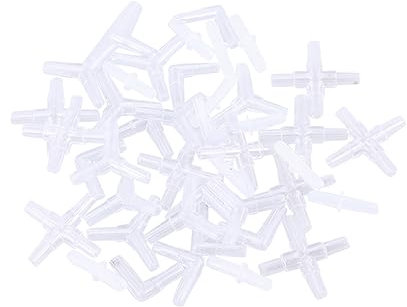 Cabilock Kit De Aire Acuario 40 Conectores De 4 Vías Curvas y Válvula De Aire Recto