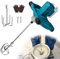 Cordless Concrete Mixer Compatible with Makita 18V Battery, Brushless Paint Mortar Mixer with 6 Speed, Max 800 RPM, Electric Cement Stirrer for Mixing Fodder Mortar Glue Putty (No Battery)