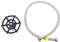 Tofficu 1 Ensemble lave-verre automatique lave verre professionnel lave-gobelet en verre rince-verre lave-verre pour évier Abs de rinser en verre bouteille rinceuse Acier inoxydable
