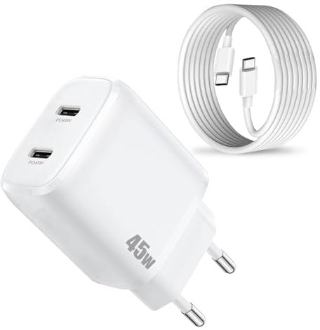 45W für Samsung Ladegerät,Schnellladegerät mit LadeKabel für Samsung Galaxy S25 Ultra/S24 /S23 FE/S25 Plus/A56 5G/A17 A16 A26 A36/A06 A55 A25 A35 A54/S22/Z Fold 5 6 7/Z Filp/A15 Handy USB C Netzteil