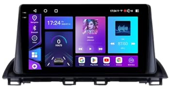 9'' Double Din sat nav car screen Android 15 car radio for Mazda 3 Axela 2014-2019 with GPS BT FM radio rear view camera Mirror Link Multimedia-Player(4+64G)