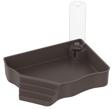 Pewihyer Reptilien-Wasserspender Automatischer Wasserspender mit Rampe, extra großer Reptilien-Badepool für Gecko, Schlange, Schildkröte, Bartagame, Eidechsenbad, Aquarium-Ornament