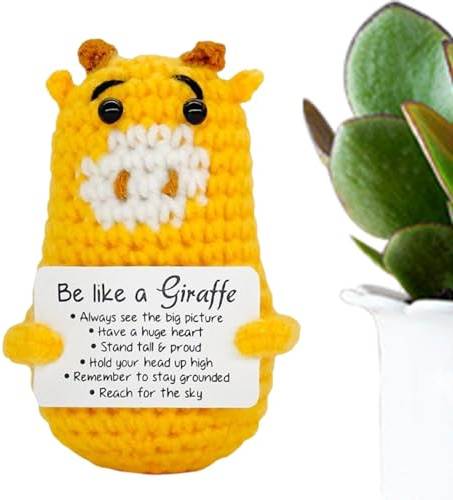 Dmuzsoih Häkelpuppen Kleine Giraffenform Figur Aus Handarbeit