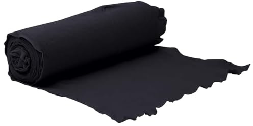 Fengshui Toison géotextile non tissée noire 1 x 10 m en fibre de polyester | Pour lutter contre les mauvaises herbes, drainage, couche de séparation, tapis pour gazon artificiel, parterres de fleurs