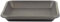 greemotion Soucoupe carrée pour pot de fleur 17 x 17 cm - Dessous de pot de fleur en plastique gris anthracite - Plateau pour jardinière résistant aux UV et au gel