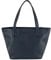 TOM TAILOR Miri zip Damen Shopper Umhängetasche Reißverschluss Groß Blau