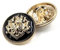10PCS Kleidung Knöpfe - Fashion Sewing Button Runde Geformte Metallknopf-Set für Männer Frauen Blazer, Mantel, Uniform, Hemd, Anzug und Jacke (Schwarz, 20mm)