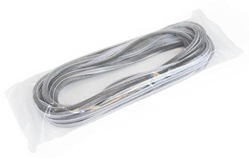 EMUCA Burlete Adhesivo con Cepillo de Altura 9mm, guardapolvo Adhesivo para Puertas y Ventanas, Rollo de 10m, Gris
