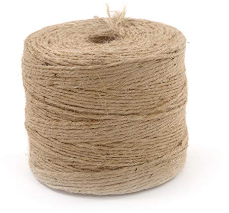Seil-tech Jute Schnur Jutegarn Natürlich ungefärbt Natur Braun Verpackung Dekorativ Dekokordel Kordel Bastelschnur Floristik Geschenke - 2mm, 500m, 1kg
