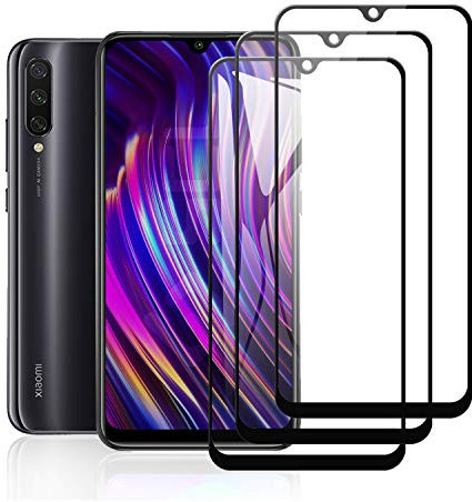 SCL Protector Pantalla para Xiaomi Mi 9 Lite Cristal Templado Xiaomi 9 Lite Protector de Pantalla [3 Piezas], [Apertura Precisa, Cobertura Total 3D, 9H Dureza, Anti-Huellas, Sin Burbujas]
