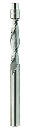 Jiiolioa SX2133 Spiral Flush Trim Router Bit 1/4-Inch Up Cut 1/4x1-3/8x1/4x3