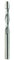 Jiiolioa SX2133 Spiral Flush Trim Router Bit 1/4-Inch Up Cut 1/4x1-3/8x1/4x3