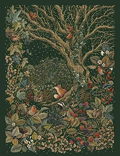 The Art File Christmas Advent Calendar. Secret Garden. Large Traditional Advent Calendar With Envelope