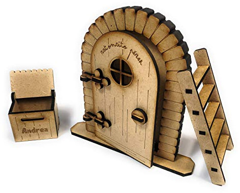 PUERTA RATONCITO PÉREZ CON BUZÓN PERSONALIZADO, MODELO NUEVO 2020, PARA PINTAR. DISEÑADO, VENDIDO Y ENVIADO POR VPM ORIGINAL. 100% PRODUCTO ESPAÑOL.